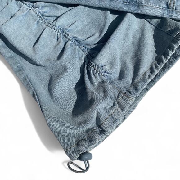 PacSun Light Indigo Ruched Wide Leg Jeans-Size Medium - Picture 4 of 10